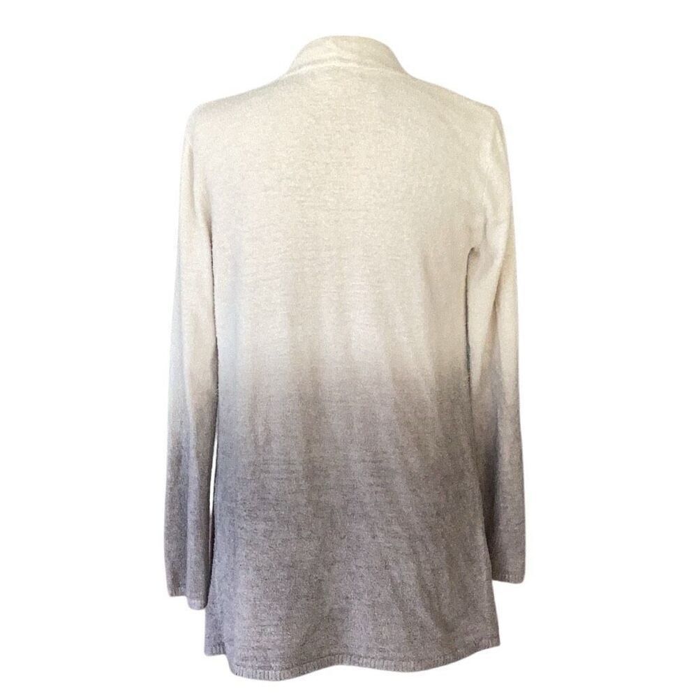 Barefoot Dreams Bamboo Chic Lite Ombre Calypso Wrap Cardigan Gray L/XL - Picture 2 of 7